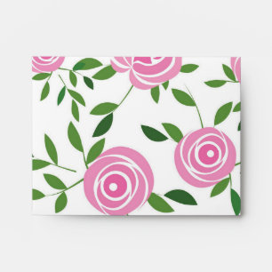 Flower pattern envelope