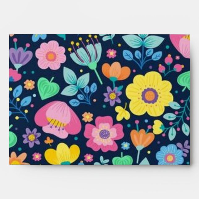 Flower pattern envelope (Front)