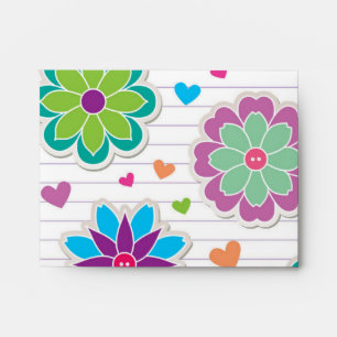 Flower pattern envelope