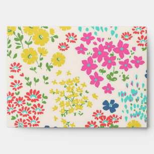 Flower pattern envelope