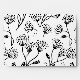 Flower pattern envelope