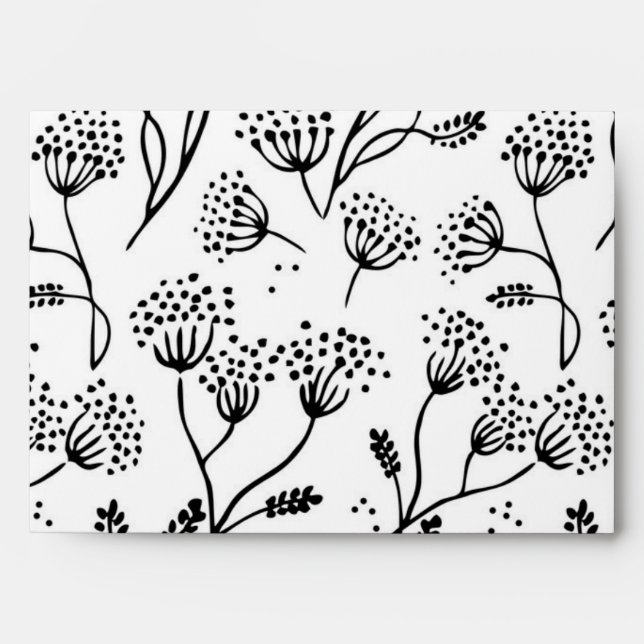 Flower pattern envelope (Front)