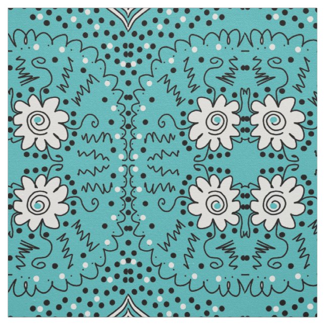 flower pattern fabric (Swatch)