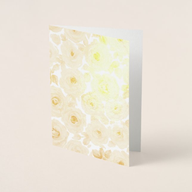 Flower Pattern Foil Card (Front)