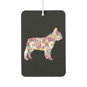 Flower Pattern Frenchie French Bulldogs Lover Gift Car Air Freshener