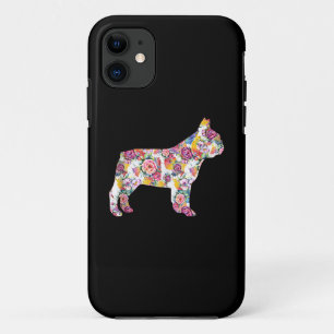 Flower Pattern Frenchie French Bulldogs Lover Gift iPhone 11 Case