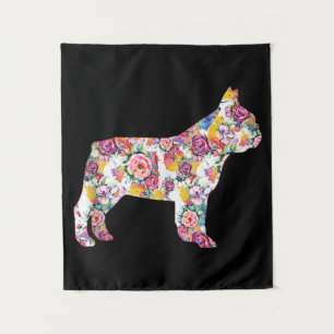 Flower Pattern Frenchie French Bulldogs Lover Gift Tapestry