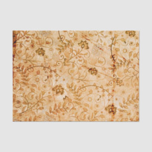 Flower pattern in soft colours tissue paper