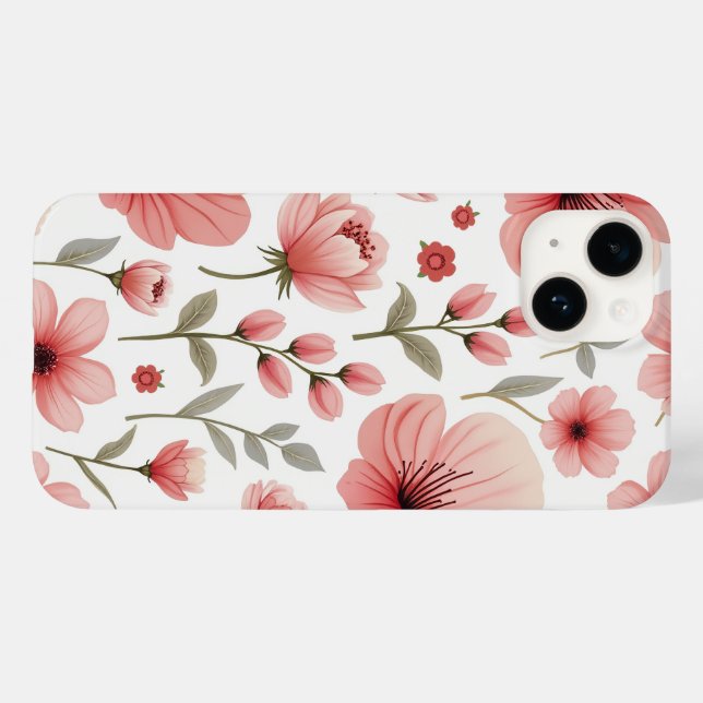 Flower pattern Iphone case (Back (Horizontal))
