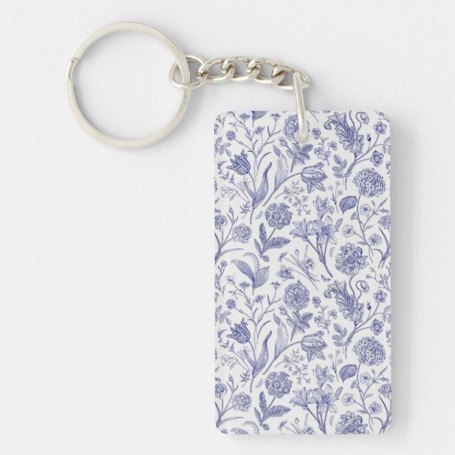 Flower pattern key ring (Front)