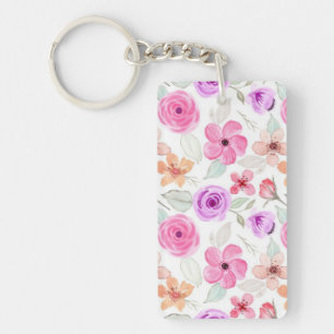 Flower pattern key ring