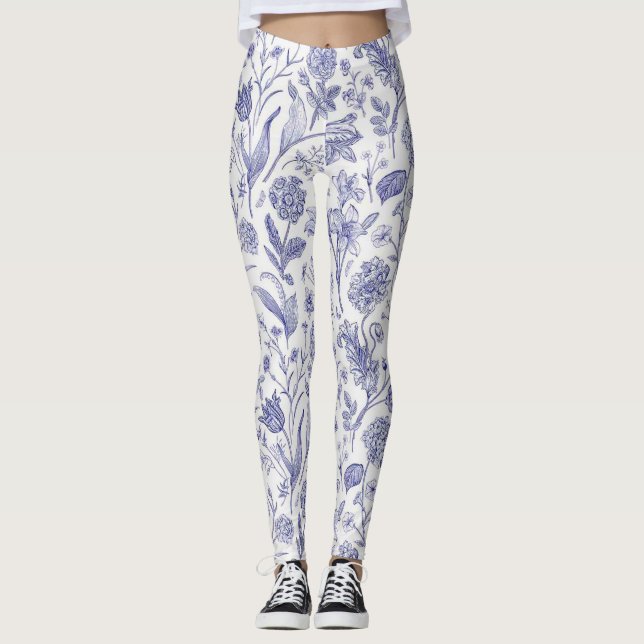 Flower pattern leggings (Front)