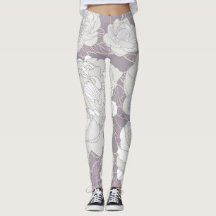 Flower pattern leggings