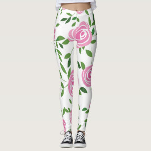 Flower pattern leggings