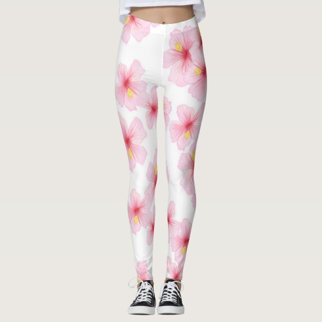 Flower pattern leggings (Front)