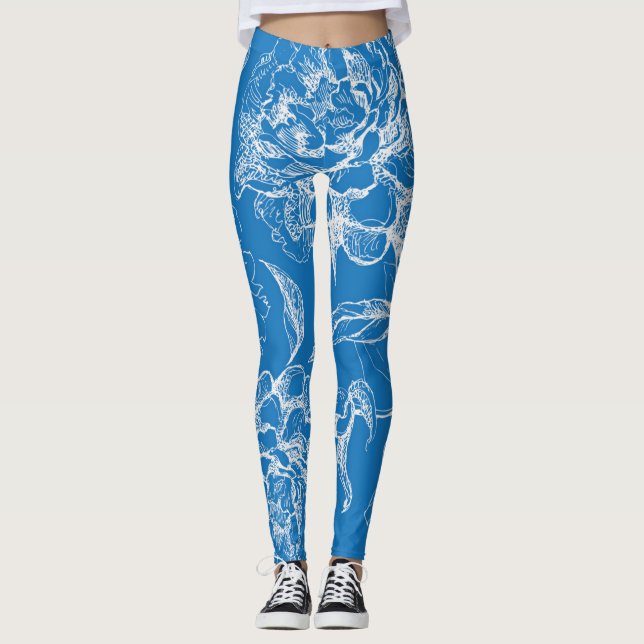 Flower pattern leggings (Front)