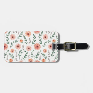 Flower pattern Luggage Tag