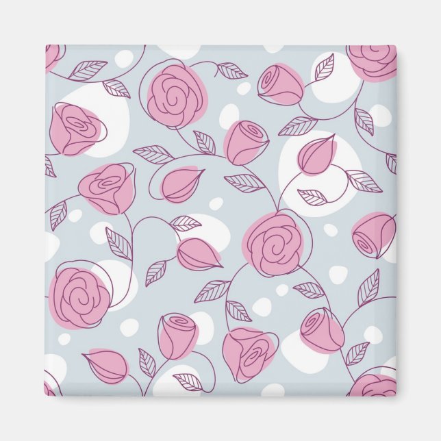 Flower pattern magnet (Front)