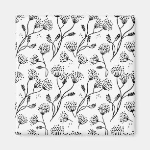 Flower pattern magnet
