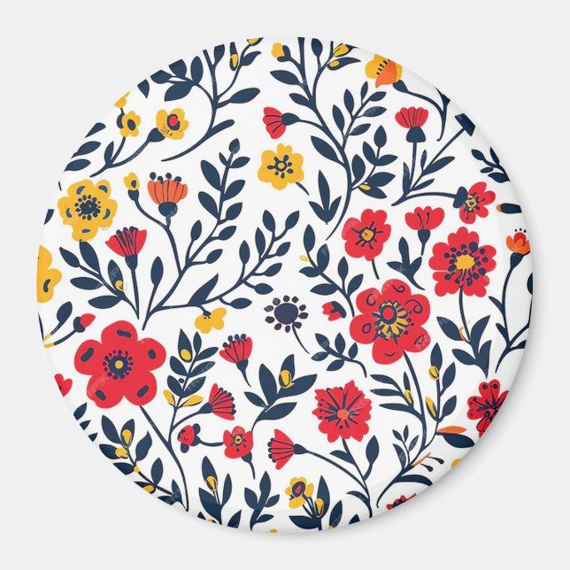 Flower pattern magnet (Front)