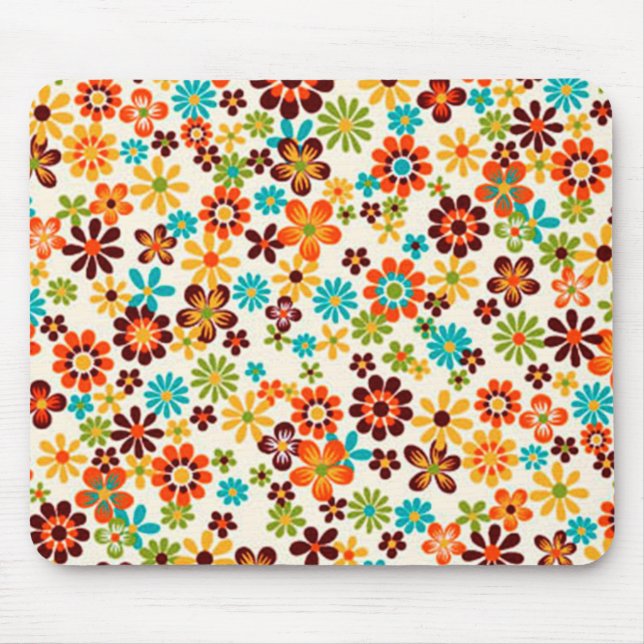flower pattern mouse mat (Front)