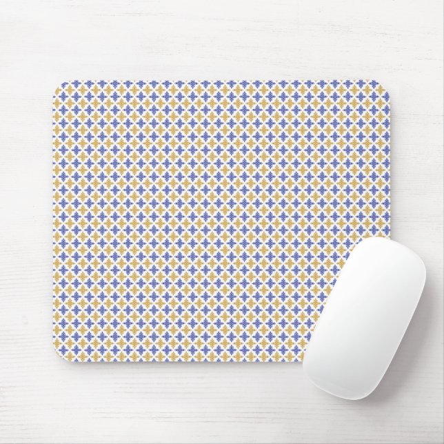 Flower Pattern Mouse Mat (With Mouse)