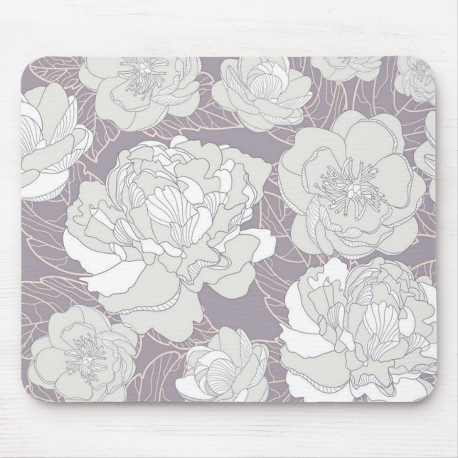 Flower pattern mouse mat (Front)