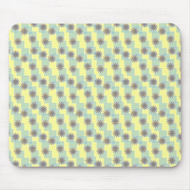 Flower Pattern Mouse Mat (Front)