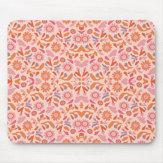 Flower pattern mouse mat (Front)