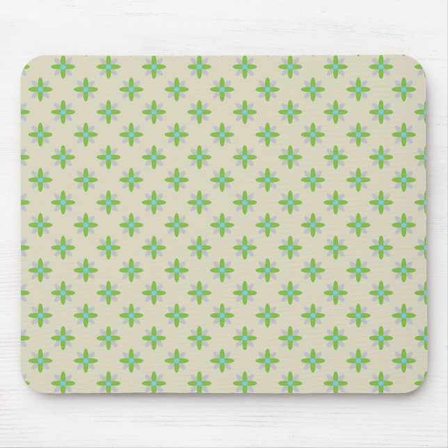 Flower Pattern Mouse Mat (Front)