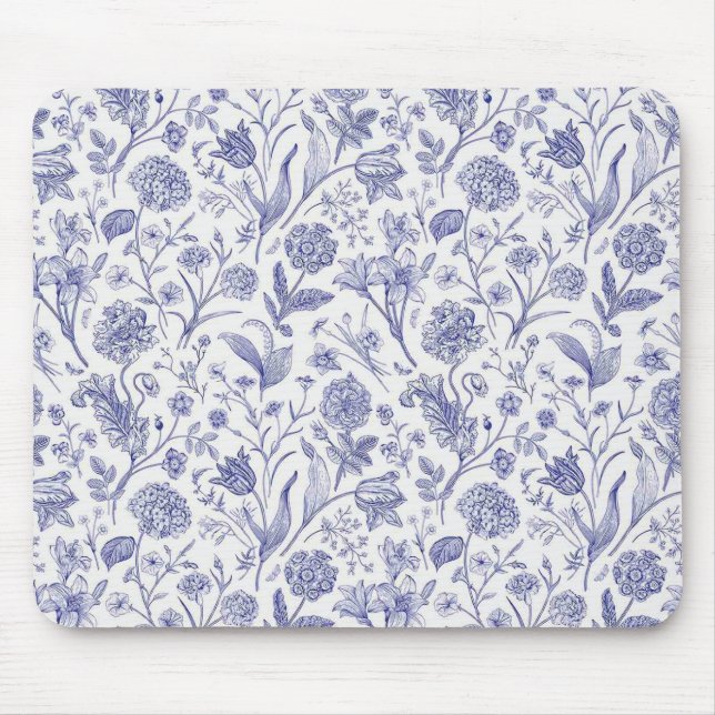 Flower pattern mouse mat (Front)
