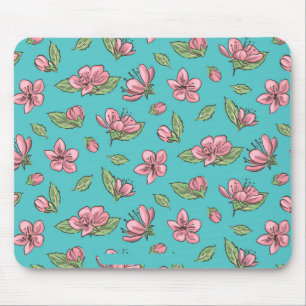 Flower pattern mouse mat