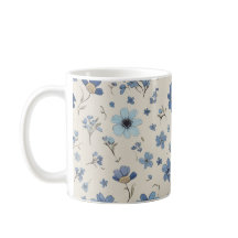 Flower pattern mug