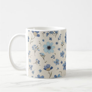 Flower pattern mug