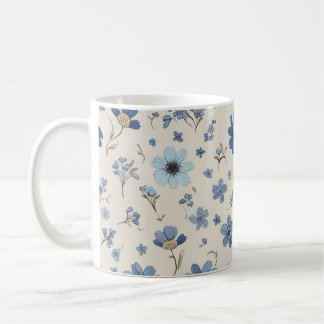 Flower pattern mug