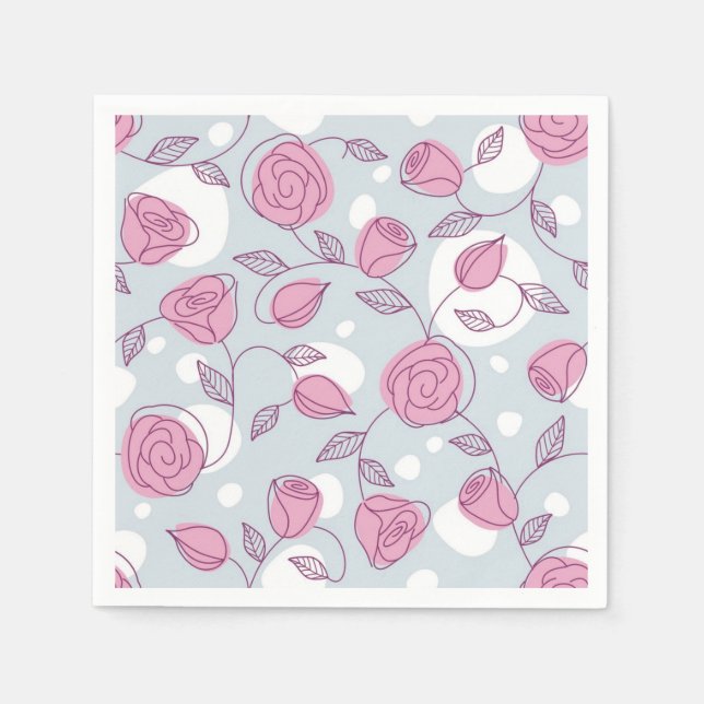 Flower pattern napkin (Front)