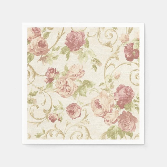 Flower pattern napkin (Front)