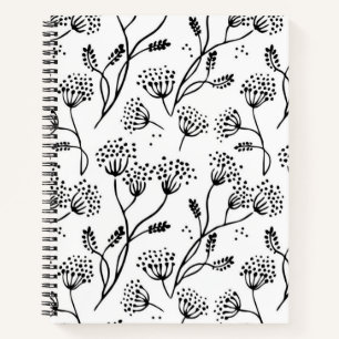 Flower pattern notebook