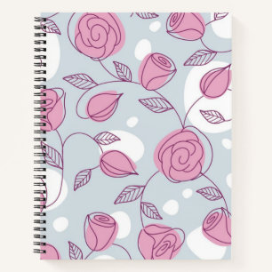 Flower pattern notebook