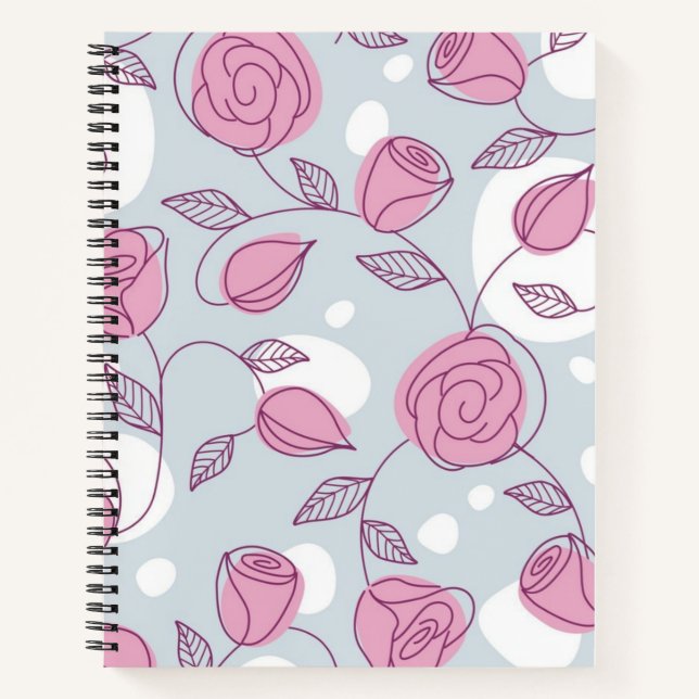 Flower pattern notebook (Front)