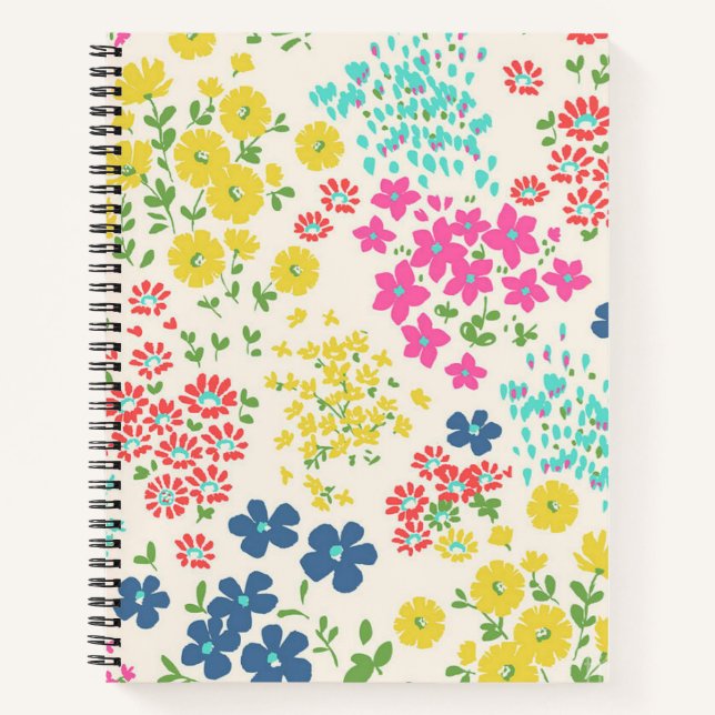 Flower pattern notebook (Front)