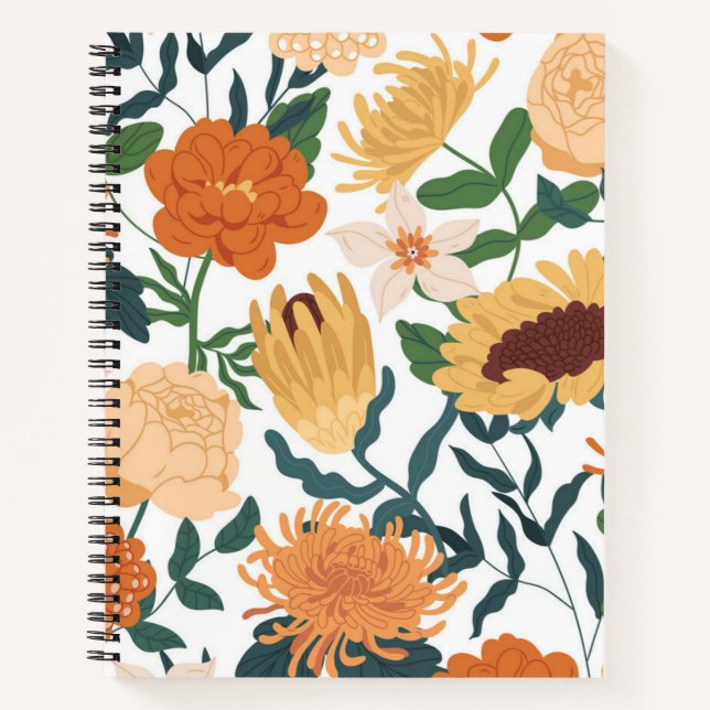 Flower pattern notebook (Front)
