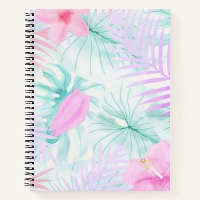 Flower pattern notebook (Front)