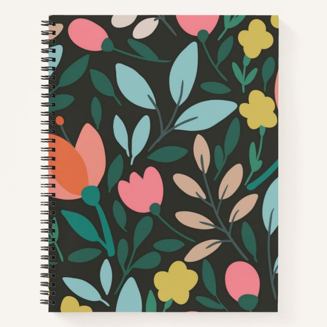 Flower pattern notebook (Front)