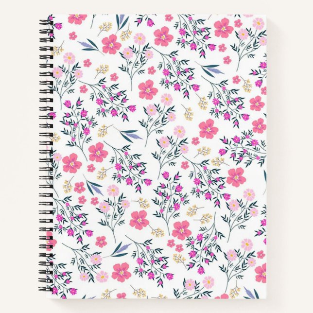 Flower pattern notebook (Front)