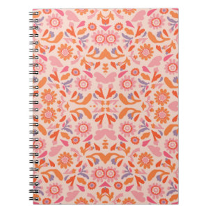 Flower pattern notebook