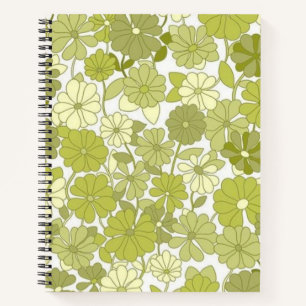 Flower pattern notebook