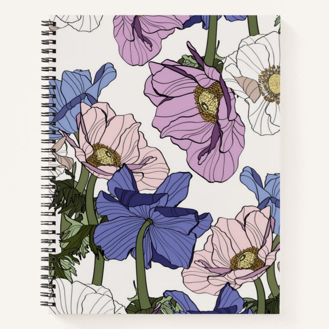 Flower pattern notebook (Front)