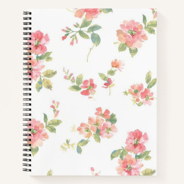 Flower pattern notebook (Front)