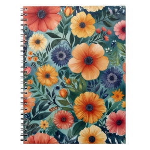 Flower Pattern Notebook